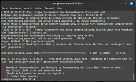 Skript ist erfolgreich beendet